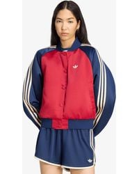 adidas Originals - Bomber Adidas Satin Sst Bomber Jacket Team Victory/ Night/ Warm Vanilla - Lyst