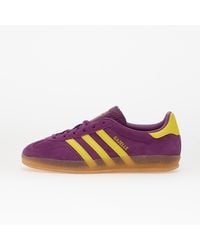 adidas Originals - Baskets adidas gazelle indoor w rich mauve/ bright yellow/ gum eur 40 2/3 - Lyst