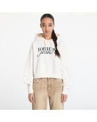 Tommy Hilfiger - Sweatshirt relaxed cropped script hoodie m - Lyst