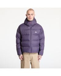 Nike - Giacca Acg "Lunar Lake" Puffer Therma-Fit Adv Loose Hooded Jacket Dark Raisin/ Summit - Lyst