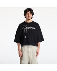 Rick Owens - T-Shirt X Champion Tommy Cropped Tee - Lyst