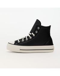 Converse - Baskets chuck taylor all star lift platform puffed up black/ egret/ black eur 36 - Lyst
