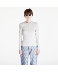 Daily Paper - Denise Button Long Sleeve T-shirt Moonstruck - Lyst