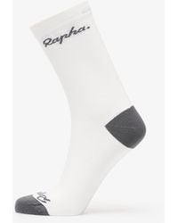 Rapha - Chaussettes logo socks white/ grey xl - Lyst