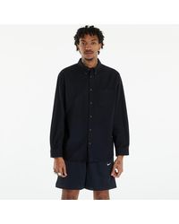 Nike - Life Oxford Buttondown Long Sleeve Shirt Black/ Black/ Black - Lyst