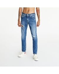 Uomo Abbigliamento da Jeans da Jeans a sigaretta Jeans Conicità Sottile JeansCalvin Klein in Denim da Uomo colore Blu 