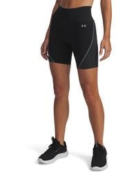 Under Armour - Vanish Seamless Damesshorts Van 17 Cm Zwart Staal Staal - Lyst