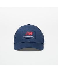 New Balance - Cap Stacked Patch Logo Trucker Cap - Lyst