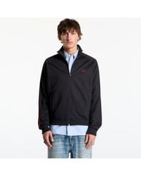 Fred Perry - Sweatshirt Contrast Tape Track Jacket - Lyst