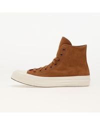 Converse - Baskets chuck 70 colorful suede warm tan/ egret/ black eur 37.5 - Lyst