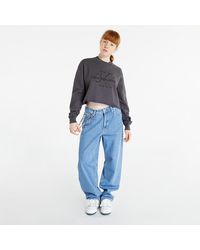Calvin Klein - Jeans Embroidered Monologo Sweatshirt Washed Black - Lyst