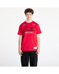 Mitchell & Ness - T-Shirt Nba Training Day Premium Ss Tee Vintage Logo Bulls - Lyst