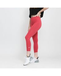 Nike Sportswear Essential 7/8 Mid-Rise Legging Pink - Rosso