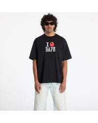 A Bathing Ape - T-Shirt Bape Logo Inside Out Relaxed Fit Tee - Lyst
