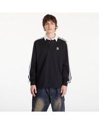 adidas Originals Adicolor Waffle Polo Shirt in Natural for adidas Originals Adicolor Waffle Polo Shirt in Natural for