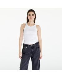 Calvin Klein - Jeans Variegated Rib Woven Top - Lyst