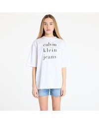 Calvin Klein - T-Shirt Jeans Short Sleeve Logo Tee - Lyst