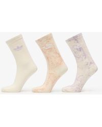 adidas Originals - Adidas Tie Dye Crew Socks 3-Pack Halo Blush/ Dawn/ Cream - Lyst
