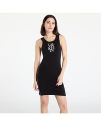 Calvin Klein - Jeans sl cotton 1x1 rib dress xs - Lyst