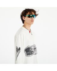 Y-3 - Graphic logo long sleeve tee off white - Lyst
