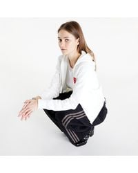 COMME DES GARÇONS PLAY - Sweatshirt Double Heart Zip Hoodie - Lyst