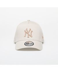 KTZ - New York Yankees Mlb Seasonal E-frame Trucker Cap Stone/ Ash Brown - Lyst