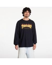 Thrasher - T-Shirt Flame Logo Long Sleeve T-Shirt - Lyst