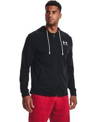 Under Armour - Sweatshirt Rival Terry Lc Fz/ Onyx - Lyst