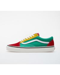 yellow red and green vans