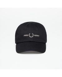 Fred Perry - Graphic Branded Twill Cap / Warm Grey - Lyst