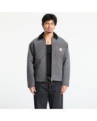 Carhartt - Jacke Og Detroit Jacket Graphite/ Stone Canvas - Lyst