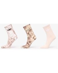 adidas Originals - Adidas Tie Dye Crew Socks 3-Pack Trace/ Dark - Lyst