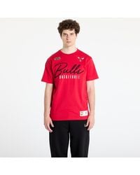 Mitchell & Ness - T-Shirt Nba Training Day Premium Ss Tee Vintage Logo Bulls - Lyst