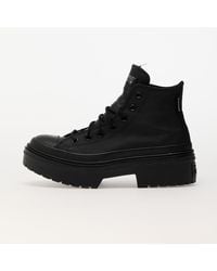 Converse - Baskets chuck taylor all star lugged heel platform waterproof black/ black/ black eur 35 - Lyst