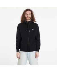 Fred Perry - Sweatshirt Hooded Zip Through Sweatshirt - Lyst