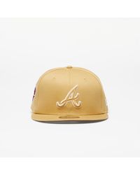 KTZ - Atlanta Braves Side Patch 9fifty Snapback Cap Bronze/ Nfl Brown Suede - Lyst