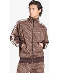 adidas Originals - Sweatshirt Adidas Firebird Loose Monogram Track Top Aurora Coffee/ Earth Strata/ Sandy - Lyst