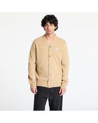 COMME DES GARÇONS PLAY - Sweater Emblem V-Neck Cardigan Knit - Lyst