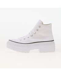 Converse - Baskets chuck taylor all star lugged heel platform white/ black/ egret eur 39.5 - Lyst