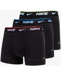 Nike Everyday Cotton Stretch Trunk 3-Pack Black/ Transparency WB - Nero