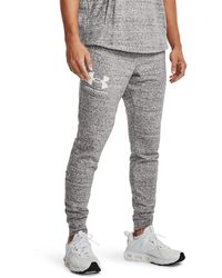 mens grey under armour sweatpants