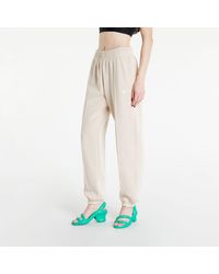 Nike - Jogginghose nsw essential clctn fleece medium-rise pants sanddrift/ white xl - Lyst