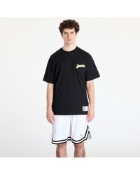 Mitchell & Ness - T-Shirt Nba Double Hit Ss Pocket Tee Vintage Logo Lakers - Lyst