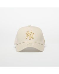 KTZ - Cap 9Forty W Af Trucker Mlb Metallic New York Yankees Stone/ Metallic - Lyst