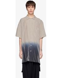 Y-3 - Overhemd Dip Dye Short Sleeve Long Shirt - Lyst