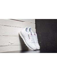 Reebok Leather White/Light Grey - Blanc