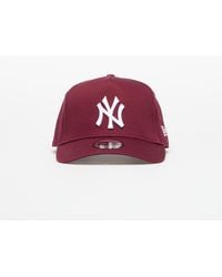 KTZ - Cap New York Yankees 9Forty Aframe Essential Cap Frosted Burgundy - Lyst