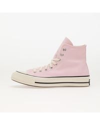 Converse - Baskets chuck 70 hi pink frosting/ egret/ black eur 3.5 - Lyst