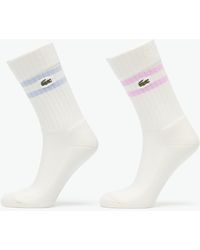Lacoste - Chaussettes socks flour/ phoenix blue-albizia 43-46 - Lyst