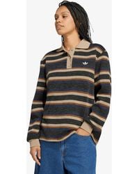 adidas Originals - Pullover Adidas Stripe Knitted Polo - Lyst